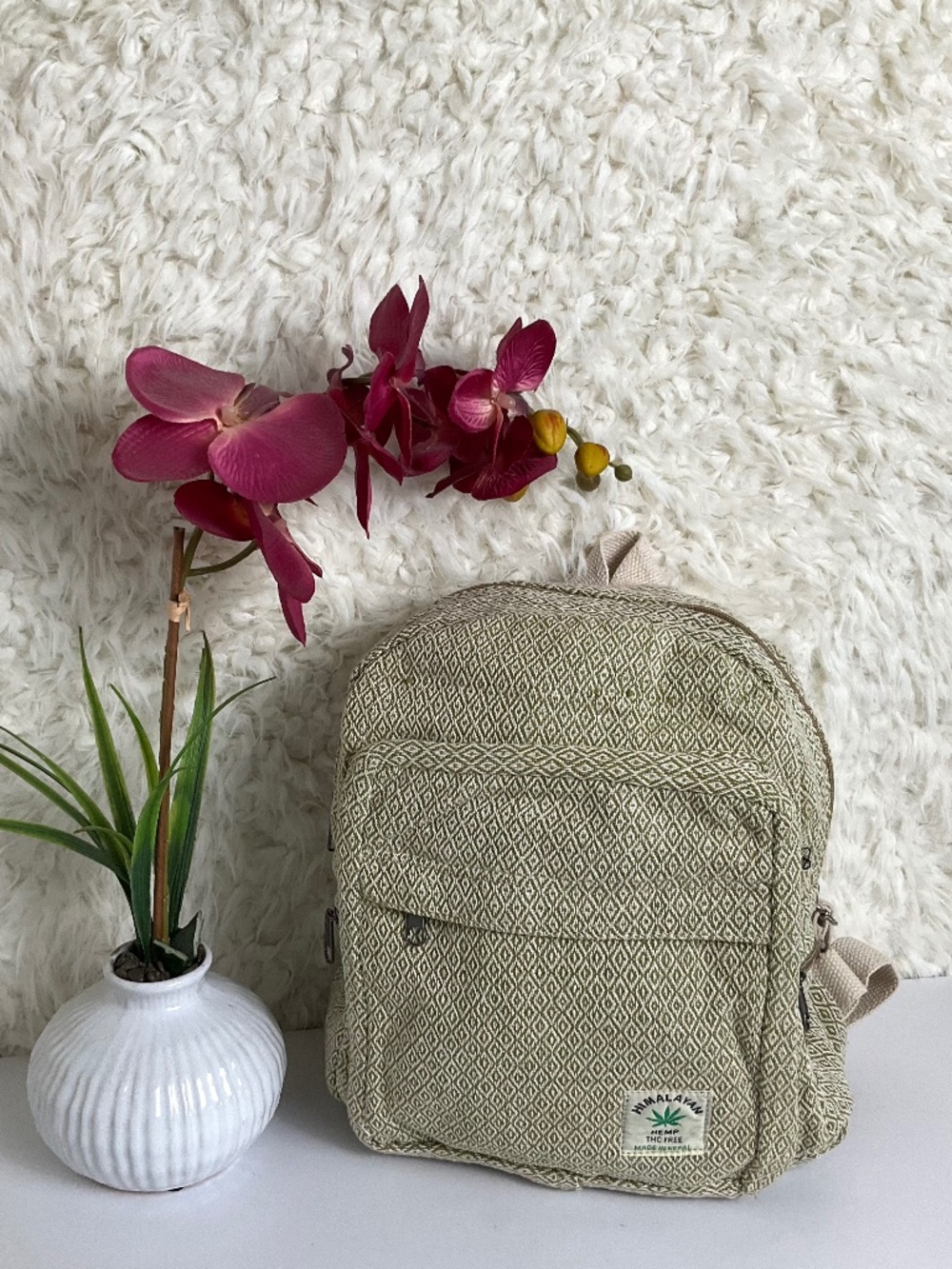 HIMALAYAN HAND CRAFTED HOBO-STYLE MINI BACKPACK~NEW!